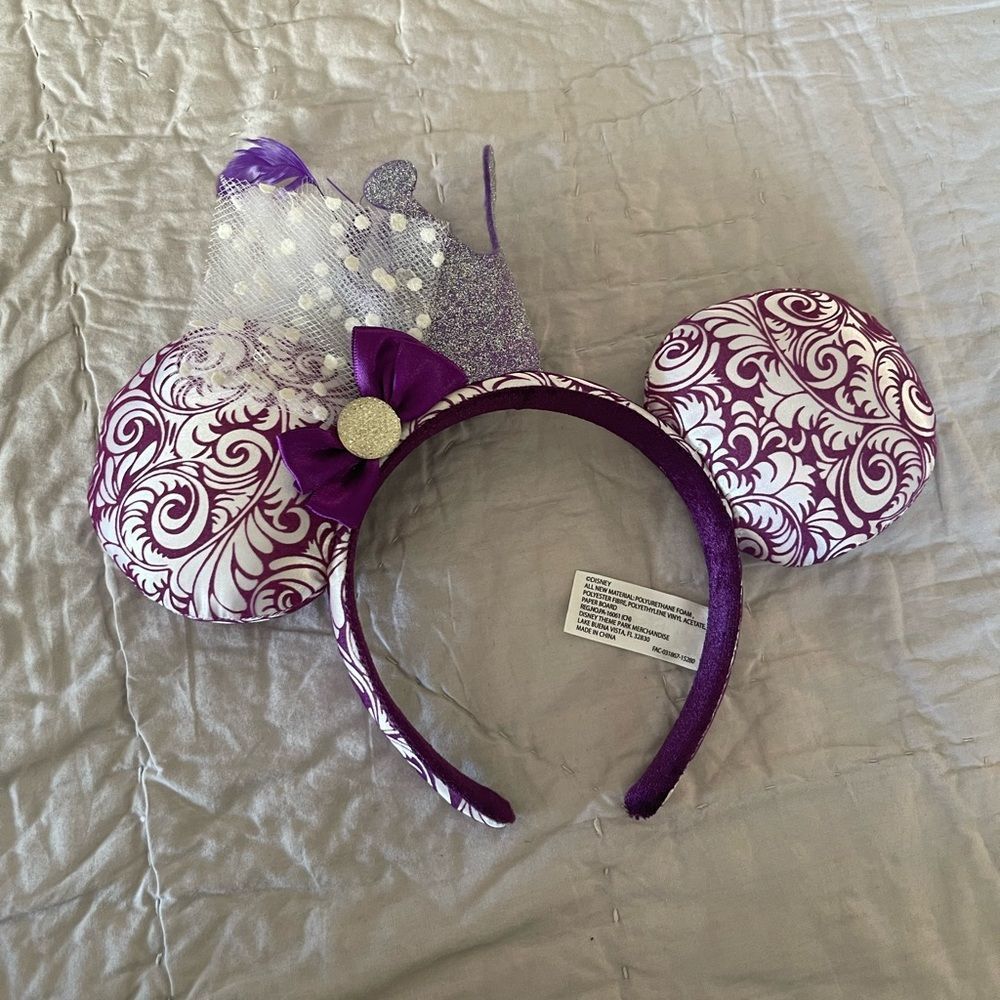 Original Disney Theme Parks purple Minnie Mouse princess ears - Picture 2 of 4